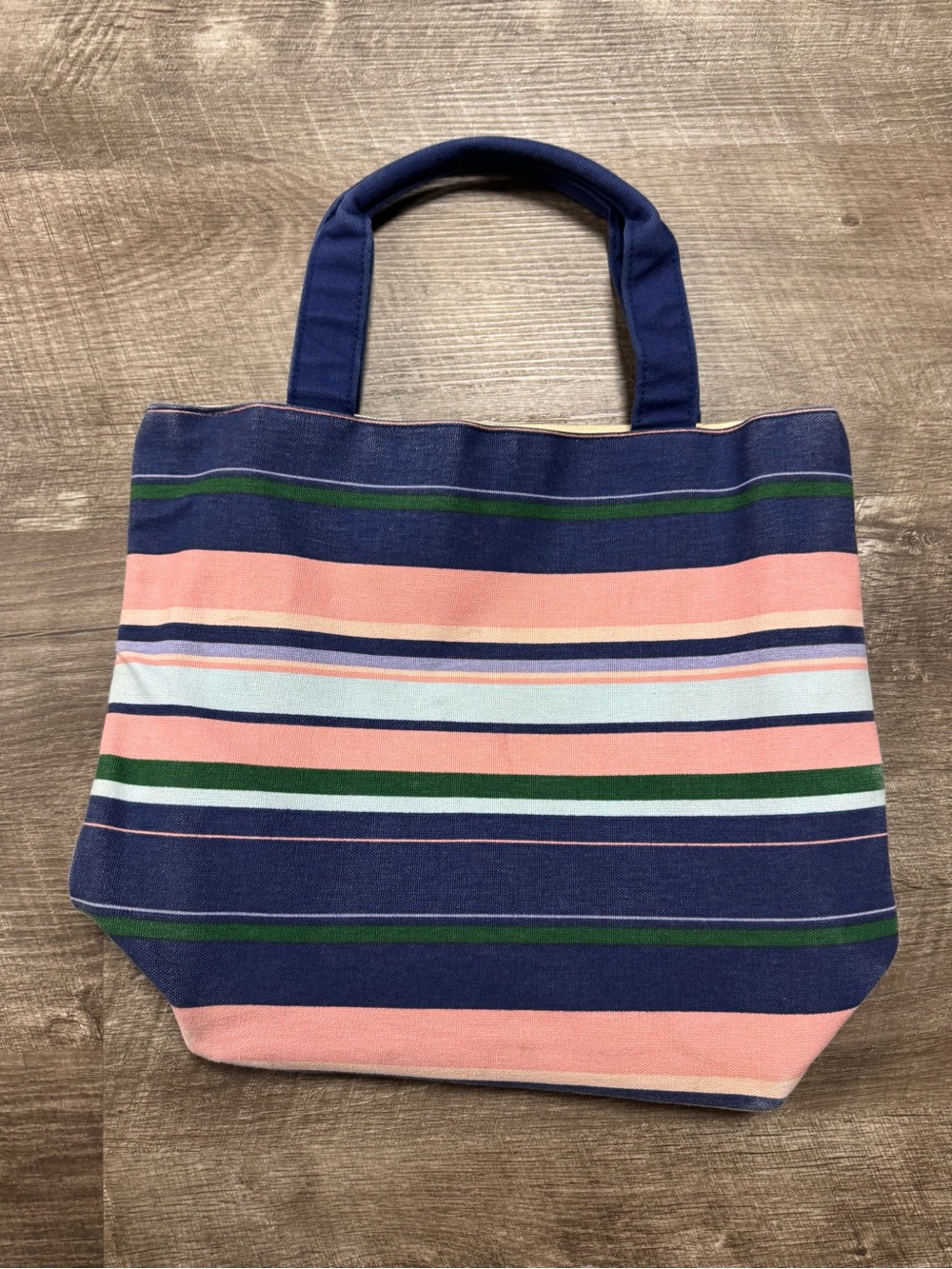 Victoria’s Secret Striped Canvas Tote Bag